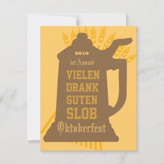 オクトーバーフェスト招待状 招待状 (正面)