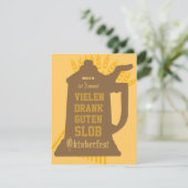 オクトーバーフェスト招待状 招待状 (スタンド正面)