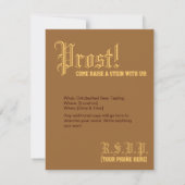 オクトーバーフェスト招待状 招待状 (裏面)