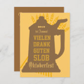 オクトーバーフェスト招待状 招待状 (正面/裏面)
