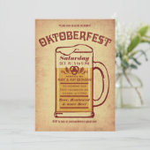 オクトーバーフェスト招待状- 素朴 v.1 招待状 (スタンド正面)