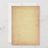 オクトーバーフェスト招待状- 素朴 v.1 招待状 (裏面)