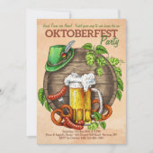オクトーバーフェスト時間招待状 招待状 (正面)