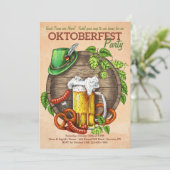 オクトーバーフェスト時間招待状 招待状 (スタンド正面)