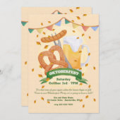 オクトーバーフェスト期 招待状 (正面/裏面)