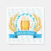 オクトーバーフェスト泡ビールマグ スタンダードカクテルナプキン (正面)