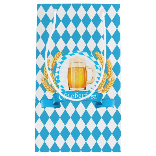オクトーバーフェスト泡ビールマグ スモールペーパーバッグ (正面)