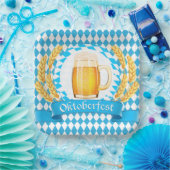 オクトーバーフェスト泡ビールマグ ペーパープレート (パーティー)