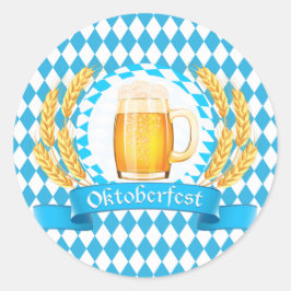 オクトーバーフェスト泡ビールマグ ラウンドシール