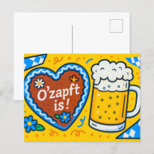 オクトーバーフェスト漫画ハート及びビールイラストレーション