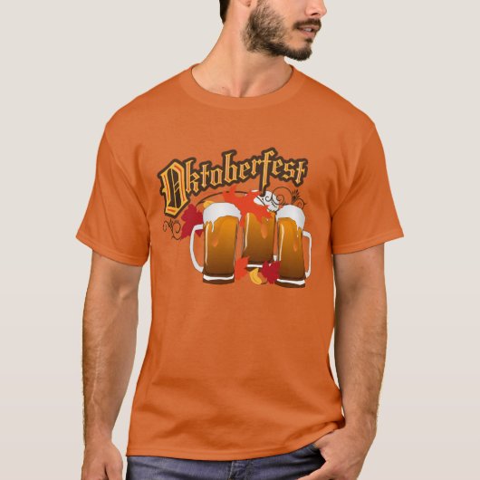 オクトーバーフェスト秋のビール Tシャツ (正面)