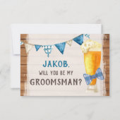 オクトーバーフェスト結婚のバイエルンブライダルパーティ案 招待状 (正面)