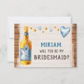 オクトーバーフェスト結婚のバイエルンブライダルパーティ案 招待状 (正面)