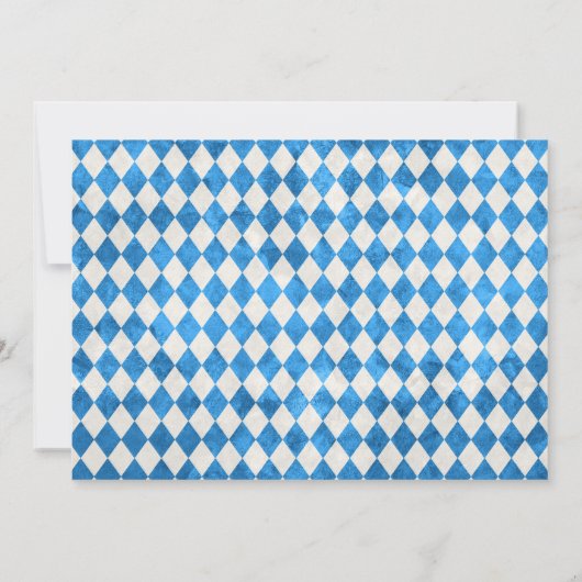 オクトーバーフェスト結婚のバ素朴バリパーティー写真 招待状 (裏面)