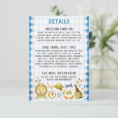 オクトーバーフェスト結婚のビール素朴詳細の方向 エンクロージャーカード (スタンド正面)