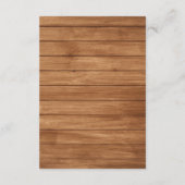 オクトーバーフェスト結婚のビール素朴詳細の方向 エンクロージャーカード (裏面)