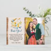 オクトーバーフェスト結婚のビール4 – フォトサンキューカード 招待状 (スタンド正面)