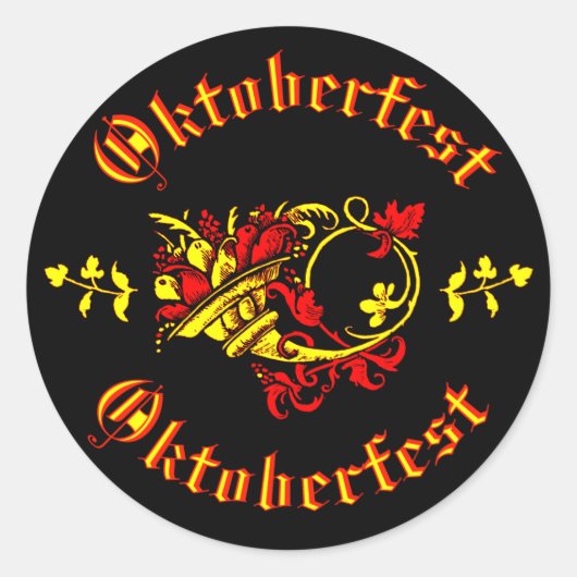 オクトーバーフェスト色盲 ラウンドシール (正面)