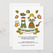 オクトーバーフェスト要素招待状 招待状 (正面/裏面)