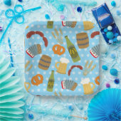 オクトーバーフェスト飲料 ペーパープレート (パーティー)