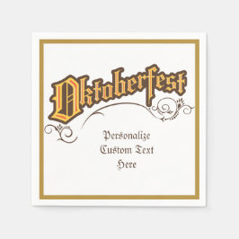 オクトーバーフェスト10月ビールお祝いパーソナライズ スタンダードカクテルナプキン