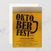 オクトーバーフェスト2012 - ビールをテーマにした招待状 招待状 (正面/裏面)