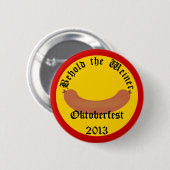 オクトーバーフェスト20xxドイツ語のウィーナーボタンを見る 缶バッジ (正面&裏面)