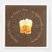 オクトーバーフェスト20xxビールグラスブラウン日が差すこと (正面)