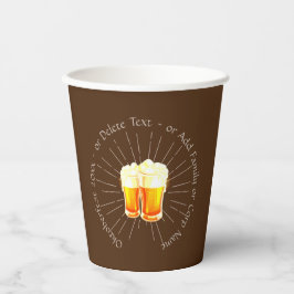 オクトーバーフェスト20xxビールグラスブラウン日が差すこと 紙コップ
