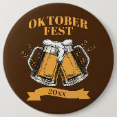 オクトーバーフェスト20xx年スタインズブラウンビールパーティー 缶バッジ (正面)
