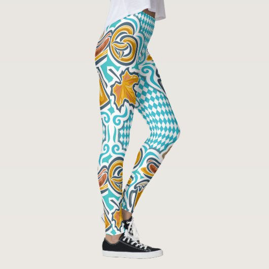 オクトーバーフェスト/その他のポップ・アートのファッションレギンス レギンス (右)