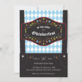 オクトーバーフェスト（オクトバーフェスト）ドイツパーティの招待状 招待状 (正面)