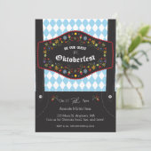 オクトーバーフェスト（オクトバーフェスト）ドイツパーティの招待状 招待状 (スタンド正面)