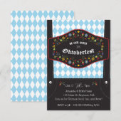 オクトーバーフェスト(オクトバーフェスト)ドイツパーティの招待状 招待状 (正面/裏面)