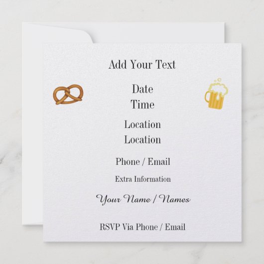 オクトーバーフェスト/オクトーバーフェスト – SRF 招待状 (裏面)