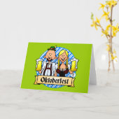 オクトーバーフェスト カード (黄色い花)