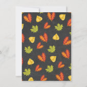 オクトーバーフェスト ガール ベイビーシャワー 秋の招待状 招待状 (裏面)