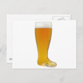 オクトーバーフェスト・グラス・ビール・ブーツ ポストカード (正面/裏面)