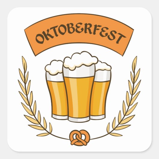 オクトーバーフェスト スクエアシール (正面)
