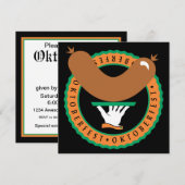 オクトーバーフェスト ソーセージ ご招待 招待状 (正面/裏面)