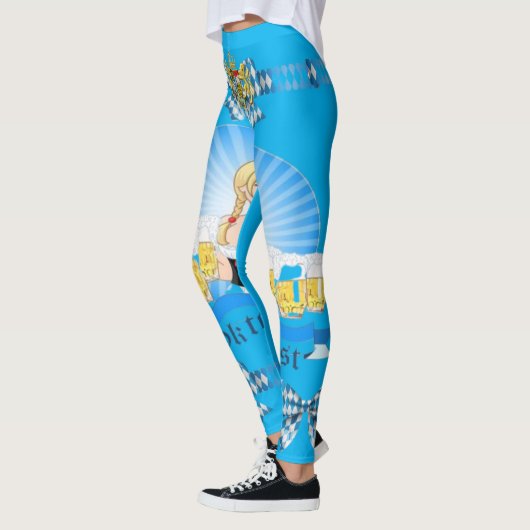 オクトーバーフェスト/ドイツで最も人気のあるバイエルンの紋章レギンス レギンス (左)