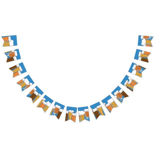 オクトーバーフェスト·ビアフェスト。ビールコレクション。 バンティングフラッグ (全)