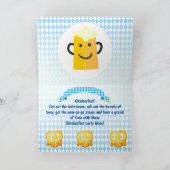 オクトーバーフェスト ビール祭り 装飾 青い模様 カード (内部)