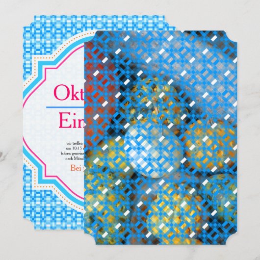 オクトーバーフェスト 招待状 (正面/裏面)