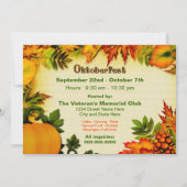 オクトーバーフェスト-招待状-秋/葉/PUMPKIN 招待状 (裏面)