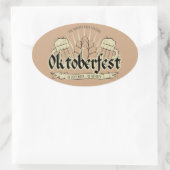 オクトーバーフェスト 楕円形シール (バッグ)