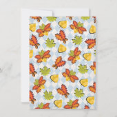 オクトーバーフェスト 紅葉 パーティー 招待状 (裏面)