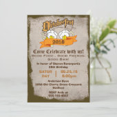 オクトーバーフェスト 誕生日パーティーの招待状 招待状 (スタンド正面)