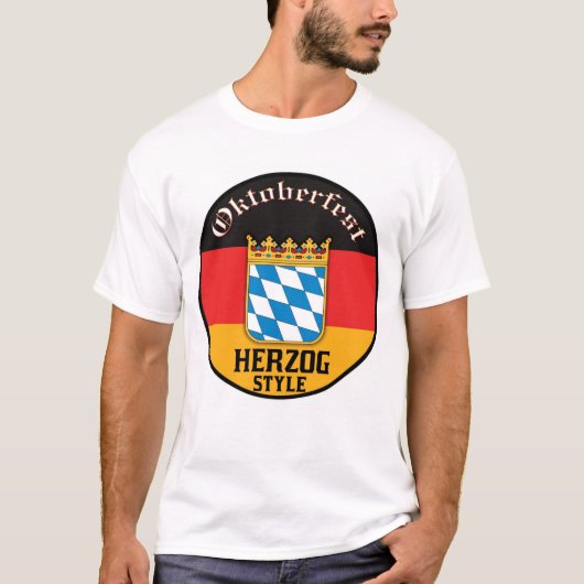 オクトーバーフェスト- Herzogのスタイル Tシャツ (正面)