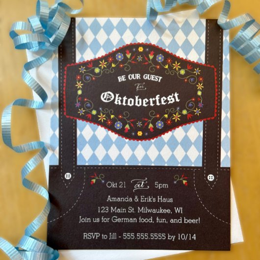 オクトーバーフェスト (Octoberfest) ドイツパーティー招待状 招待状